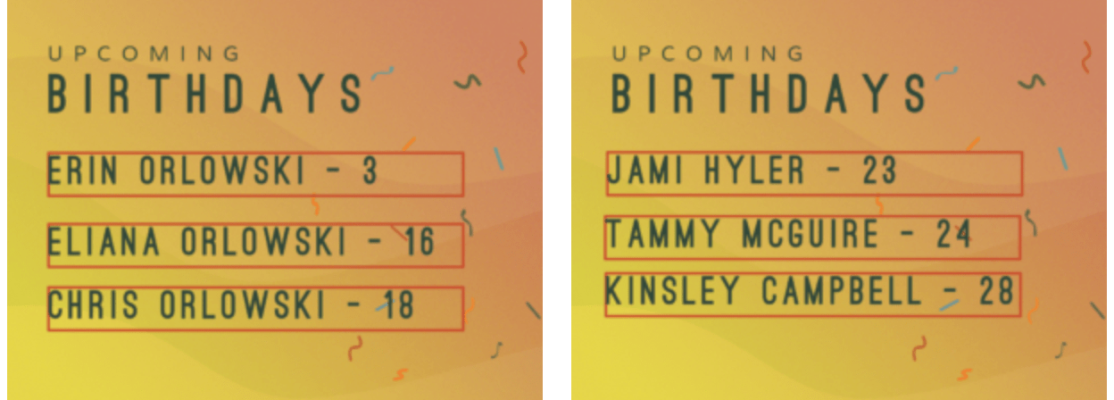 August Birthdays